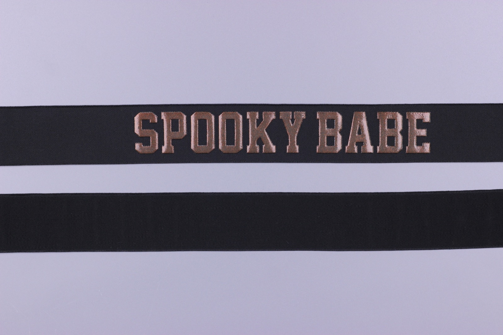 SPOOKY BABE Silicone Printed Elastic