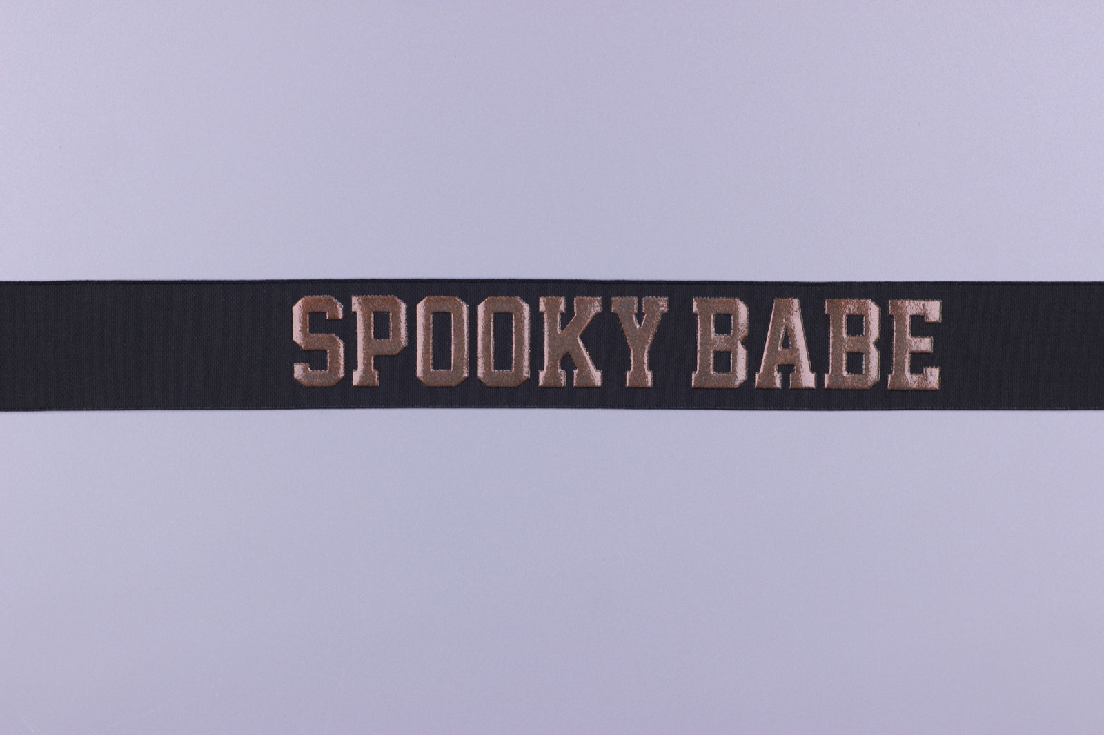 SPOOKY BABE Silicone Printed Elastic - Front