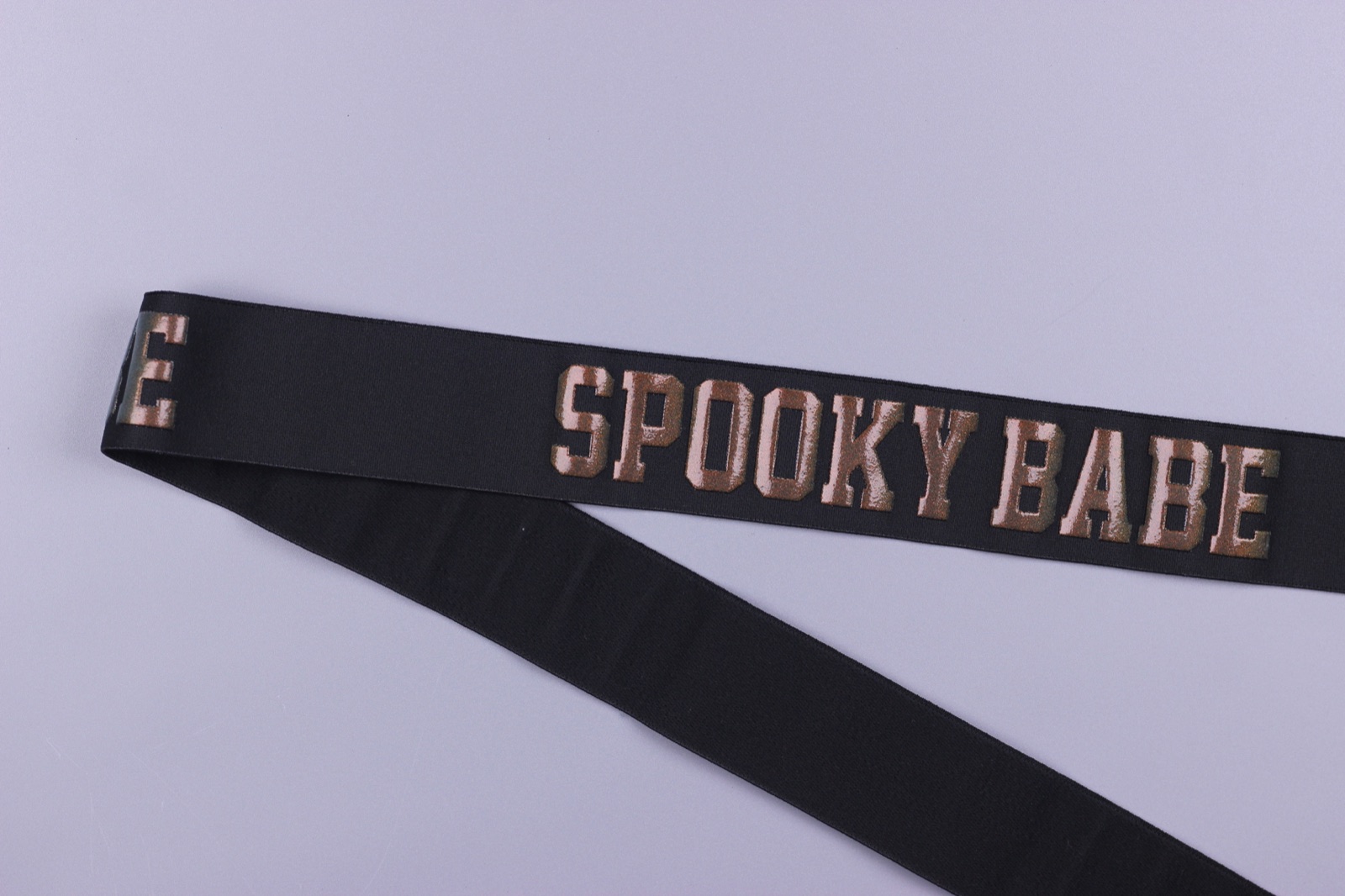 SPOOKY BABE Silicone Printed Elastic - Colors